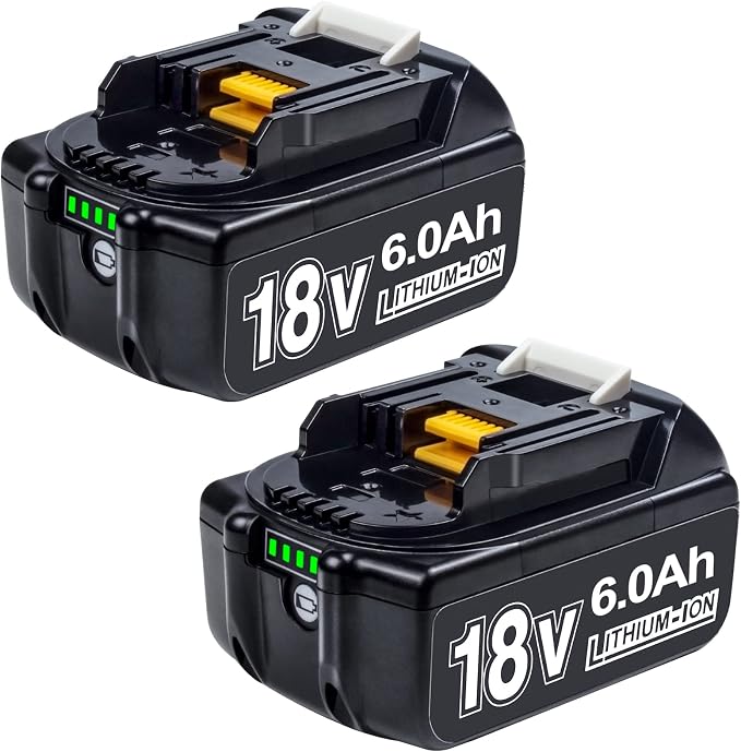 2 Pièces Batterie 18V 5.5Ah Pour Makita BL1850B BL1860B BL1840B - Avec Indicateur LED