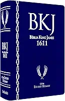 BÍBLIA KING JAMES 1611 COM ESTUDO HOLMAN 6° EDIÇÃO ( CAPA AZUL)