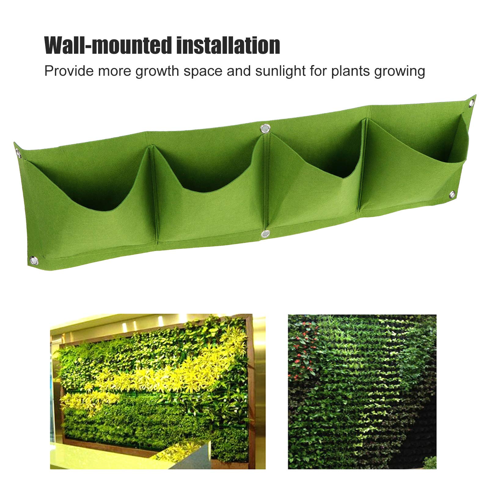 mumisuto 4Pcs Hanging Plant Grow Bags - Image 2