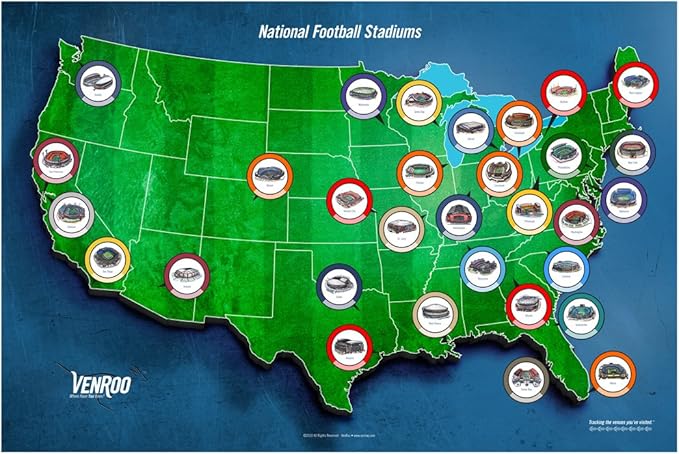 Nfl stadiums map 2020