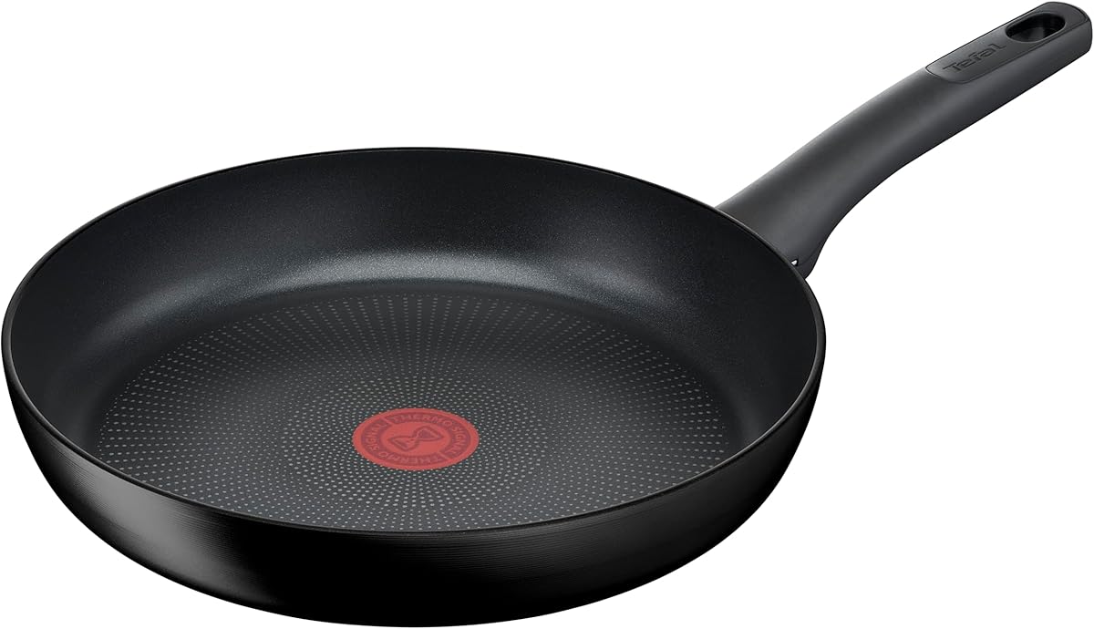 Tefal G28806 Hard Titanium On Frying Pan 28 cm Aluminium Non-stick Coating Thermal Signal Temperature Gauge Suitable for All Hobs Suitable for Induction Cookers Black : Amazon.de