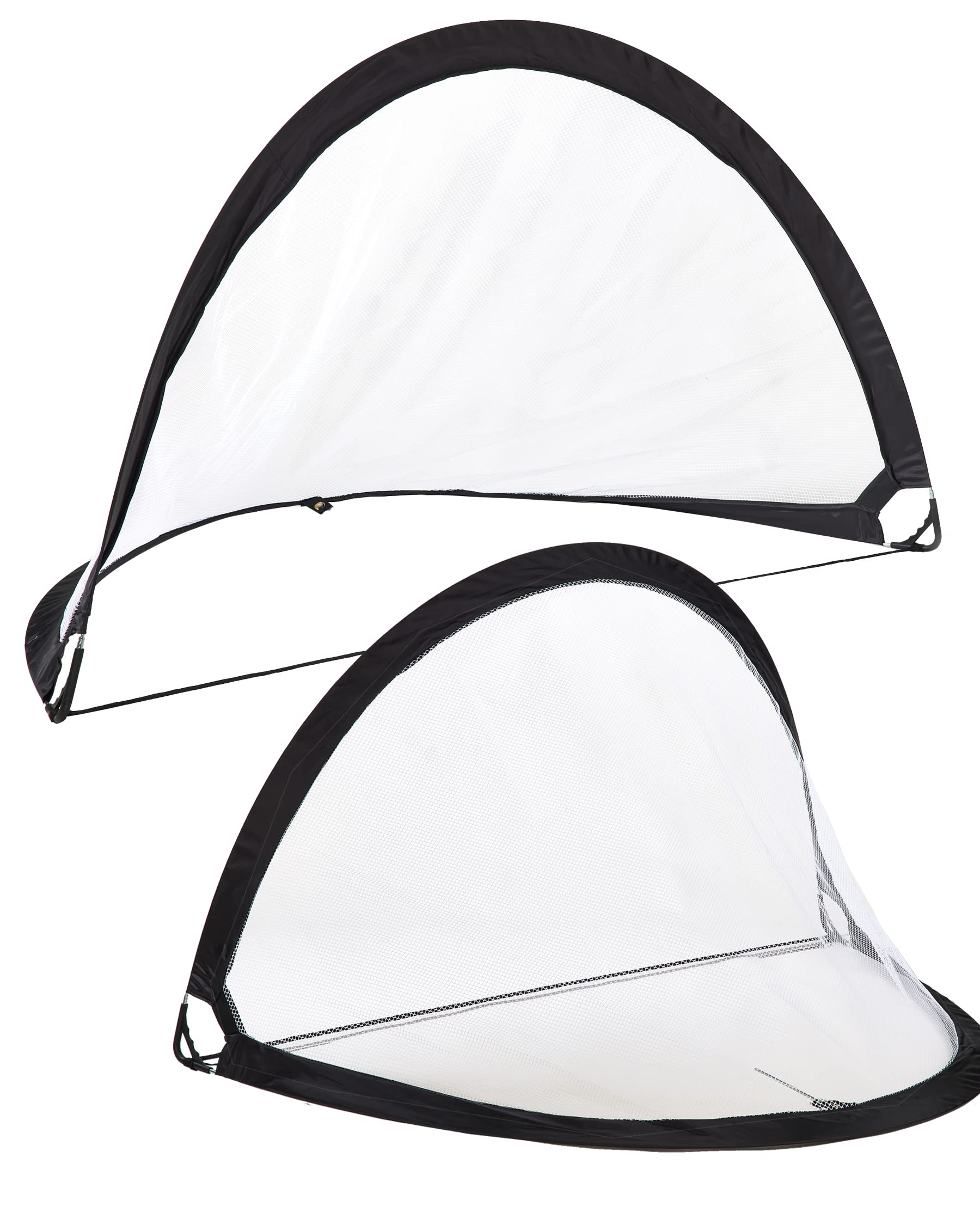 Fußballtore 2er-Set Pop-Up-Tore 180 x 90 cm faltbar mit Tragetasche
