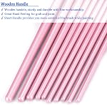 BOSOBO Paint Brushes Set, 2 Pack 20 Pcs Round Pointed Tip Nylon Hair Artist Acrylic Paint Brushes for Acrylic Oil Watercolor, Face Nail Art, Miniature Detailing & Rock Painting, Pink