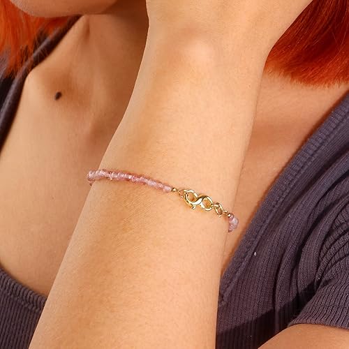 Miniatura 6 de Extensor de pulsera y collar con cierre de langosta con 2 círculos, chapado en plata de ley 925 con conector de collar de oro de 14 quilates,