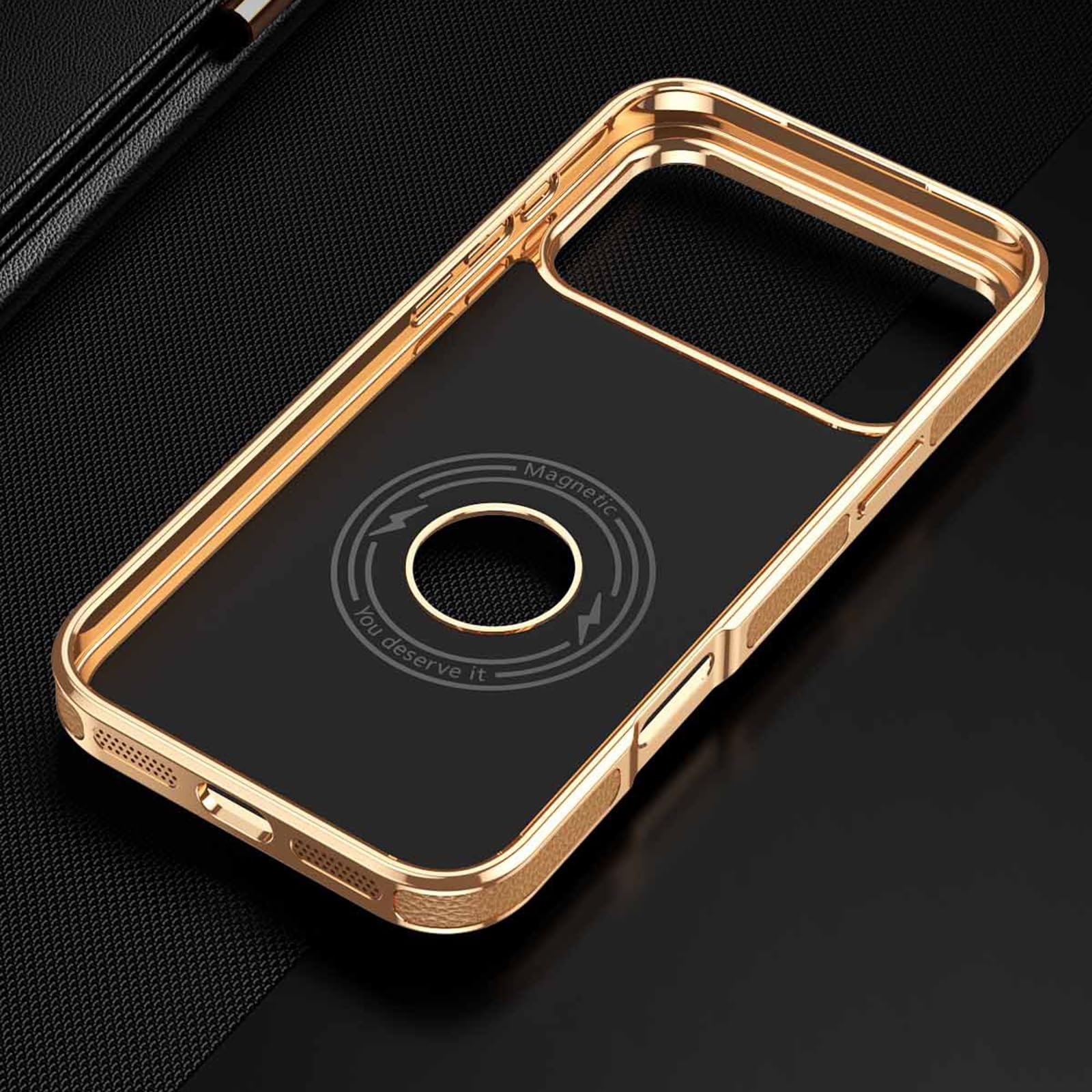 Etui na iPhone 17 Pro Max/17 Pro/17 Air/17, prawdziwa skóra powlekana luksusowe logo widok etui ochronne, białe, 17 Air
