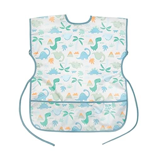 Miniatura 11 de Bumkins Bata de manga corta, reutilizable, impermeable, para niñas y niños de 3 a 7 años, delantal de pintura para niños, artes, manualidades y