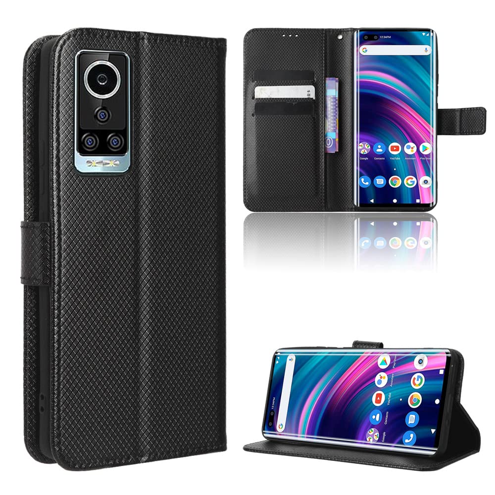 Elubugod Case for BLU Bold N2 Leather Case Cover,Case for BLU Bold N2 Case Cover,PU Leather flip Cover Case for BLU Bold N2 N0050UU Case Cover Black
