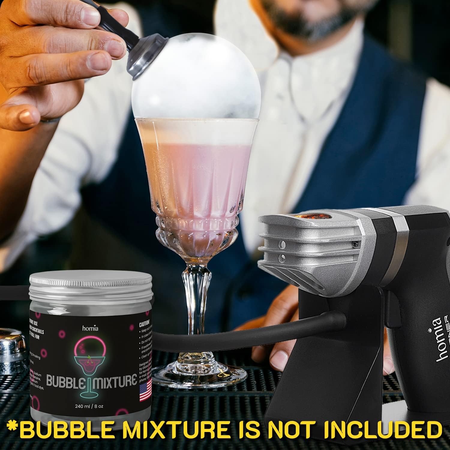 Nozzle for Smoking Infuser, Smoking Bubble Accessory and Smoking Gun Wood Smoke Infuser Birner PRO - Starter Kit, 11 PCS