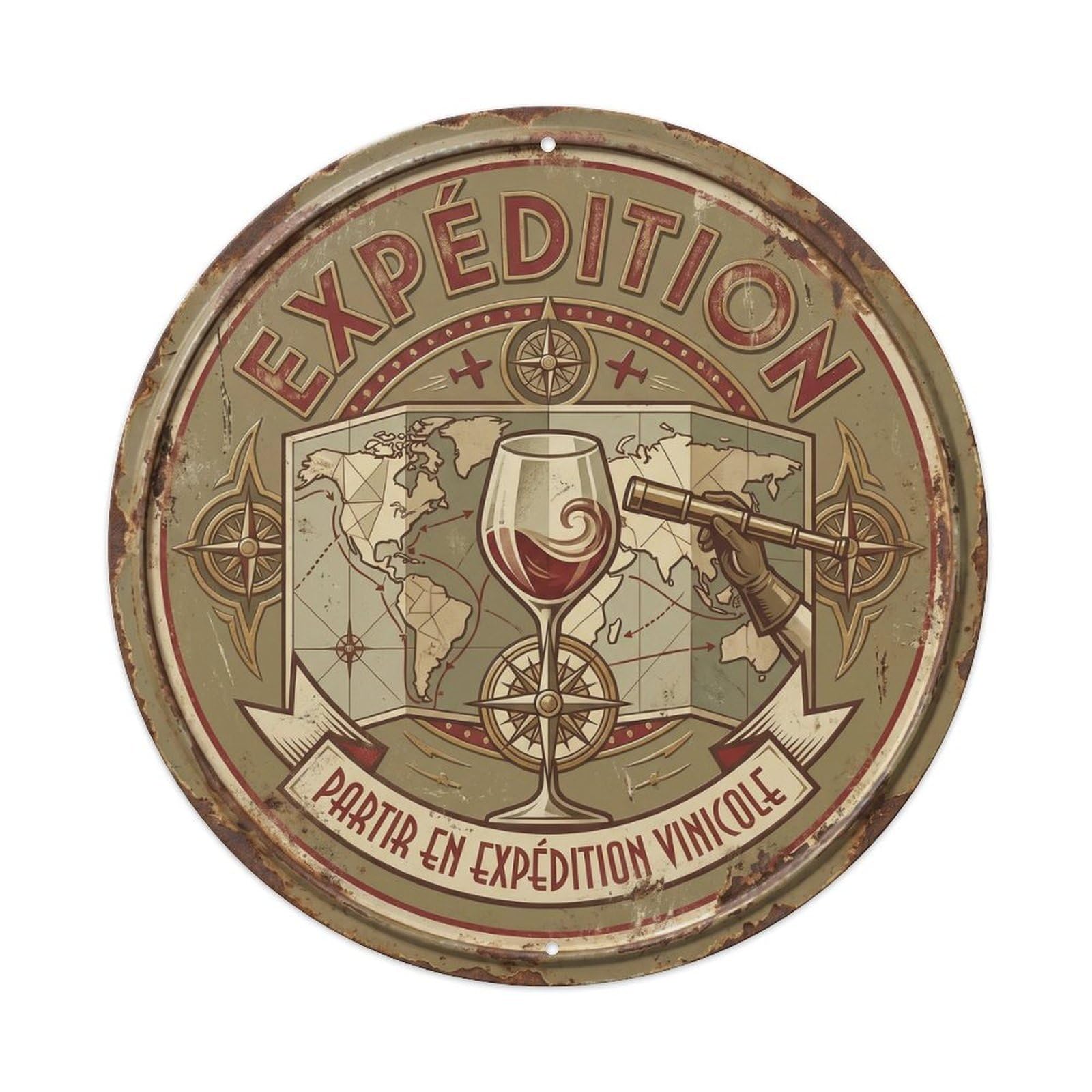 Expedition Humorous Mancave Expedition Metal Tin Sign