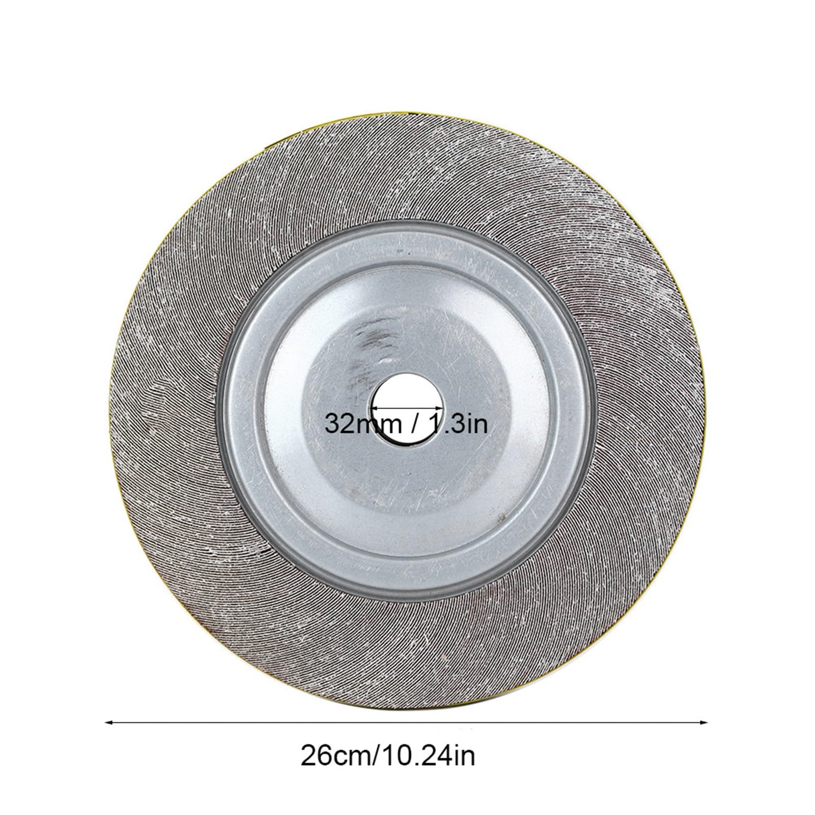 Cocoarm Mola Lucidante per Tubo in Acciaio Inossidabile Alesaggio 260 Mm 32 Mm Girante Materiale Taglio Rapido Elevata Efficienza di Lucidatura per la Finitura dei Metalli (80 maglie)
