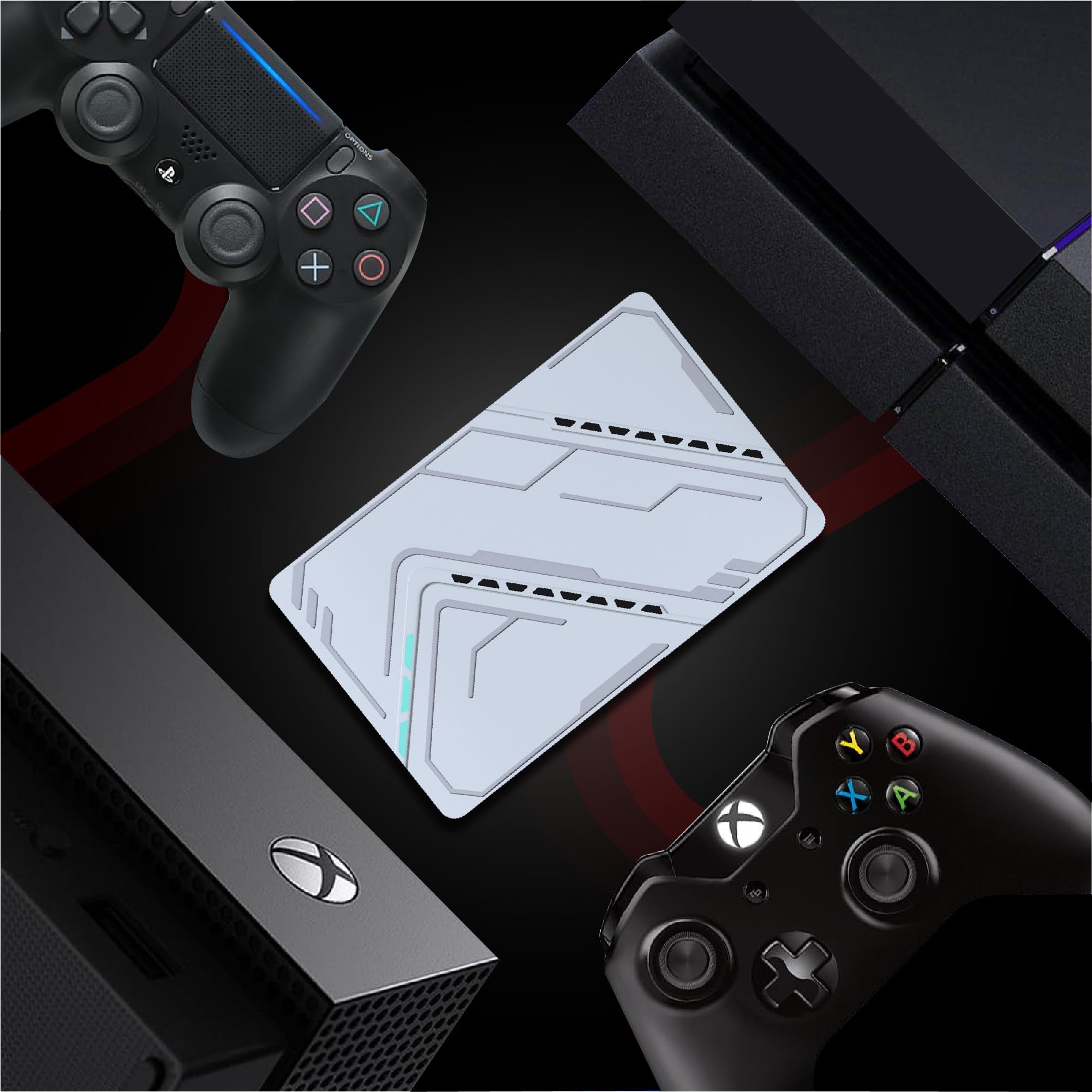 Hard disk esterno portatile da 1 TB, USB 3.0, HDD da 2,5", colore: argento | Trasferimento dati ad alta velocità, archiviazione di backup, per laptop, PC, desktop, console di gioco