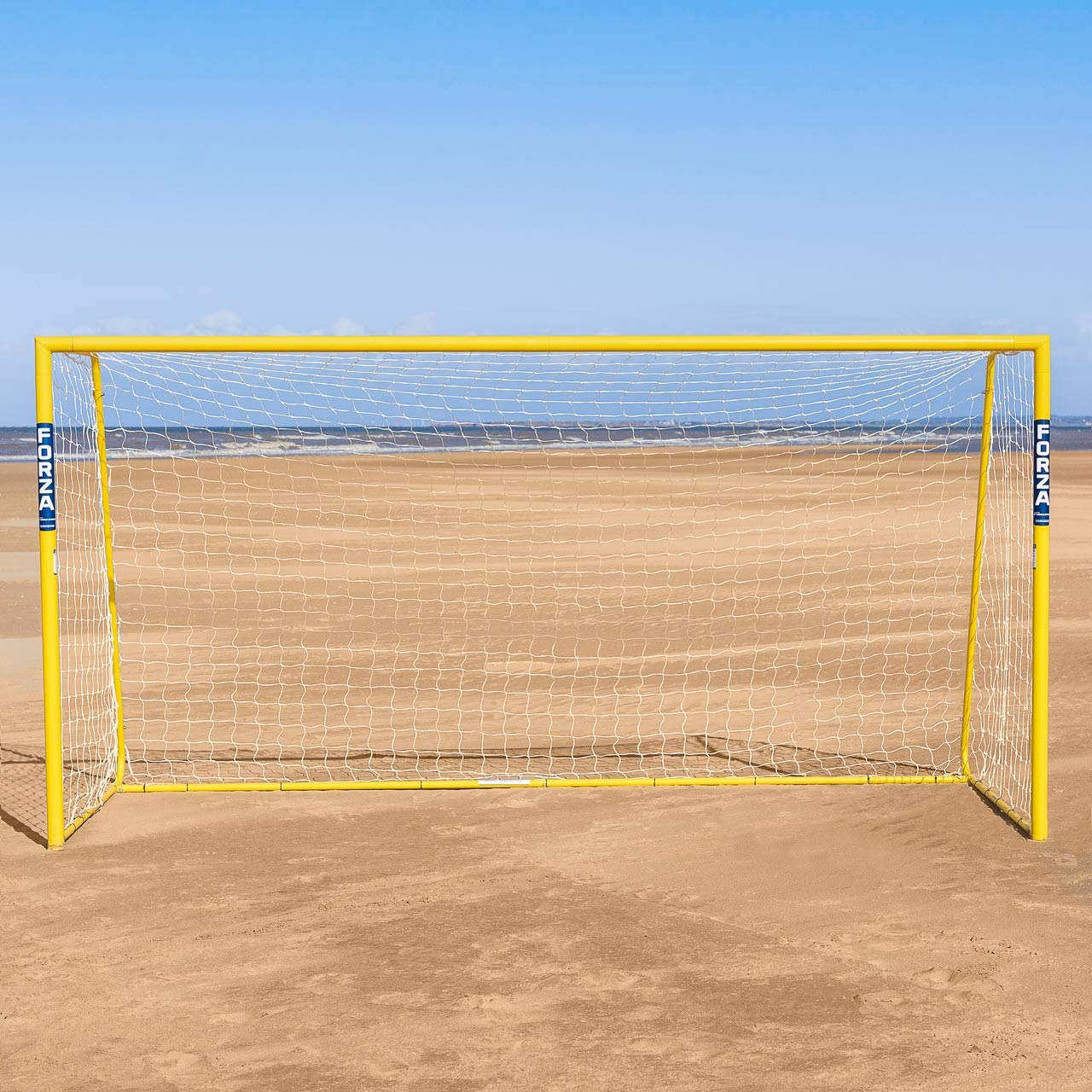 FORZA 3,66 m x 1,83 m Alu60 składana bramka do piłki nożnej | bramka do piłki nożnej na plażę i do ogrodu | słupki bramkowe dla dzieci | sprzęt treningowy piłkarski (para)