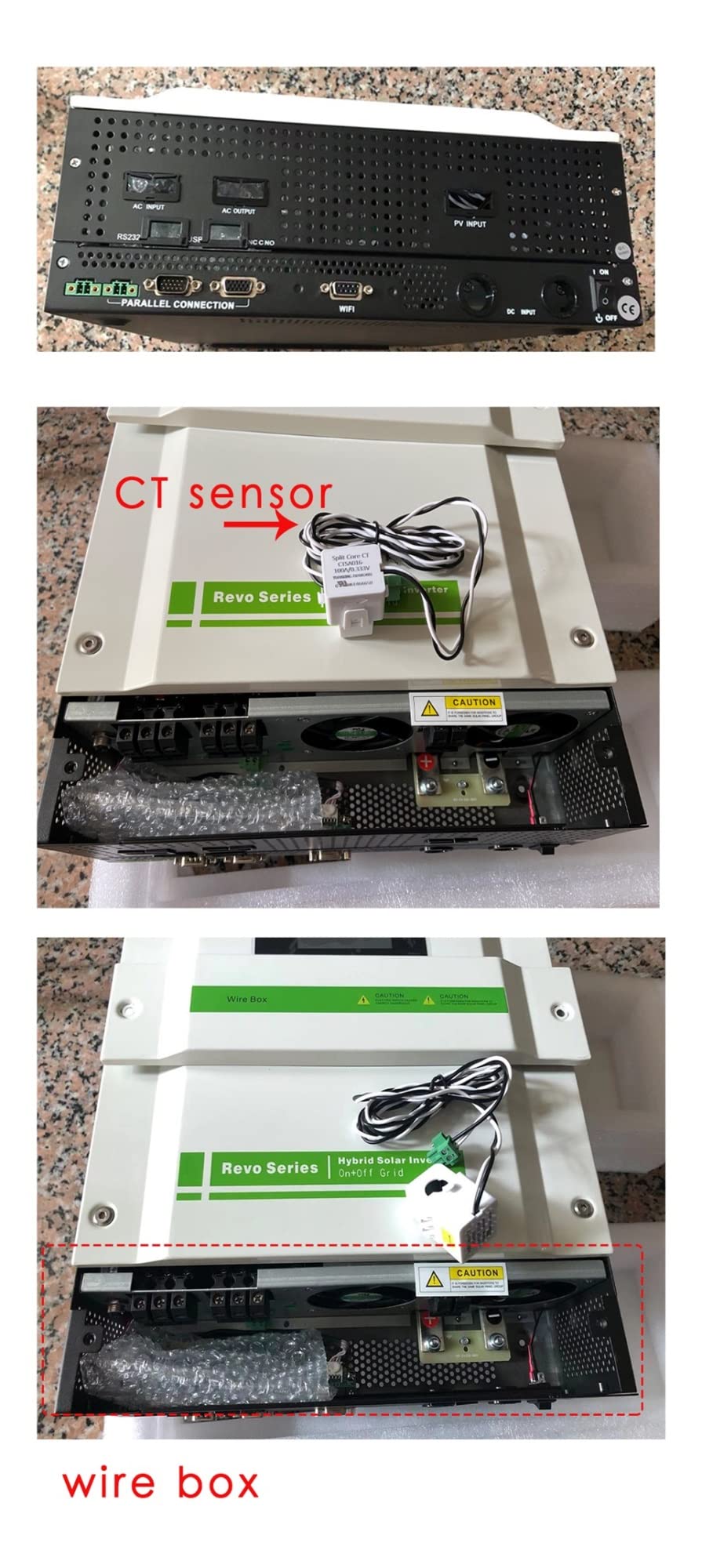 Inverter solari 5500W 220/230VAC ON.OFF Inverter solare sinusoidale legato alla rete con regolatore di carica MPPT 90A 48VDC con funzione parallela Wi-Fi ( Color : 5500W-WIFI-Paral-CT , Size : 48V )