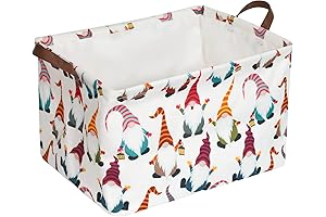 Christmas Gnome Storage Bin Basket Empty