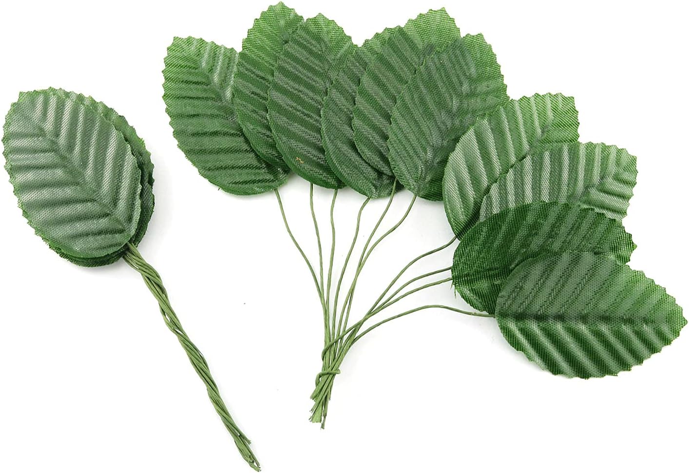CalCastle Craft Silk Leaf Green Artificial Leaves DIY