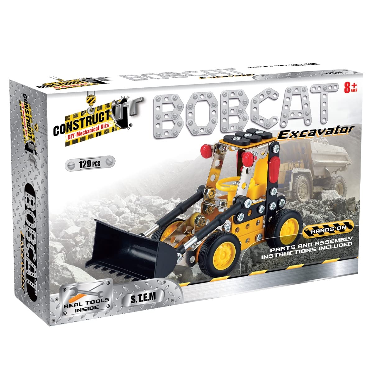 Amazon.co.jp: Construct It Bobcat - 129ピース ボブキャット組み立て 