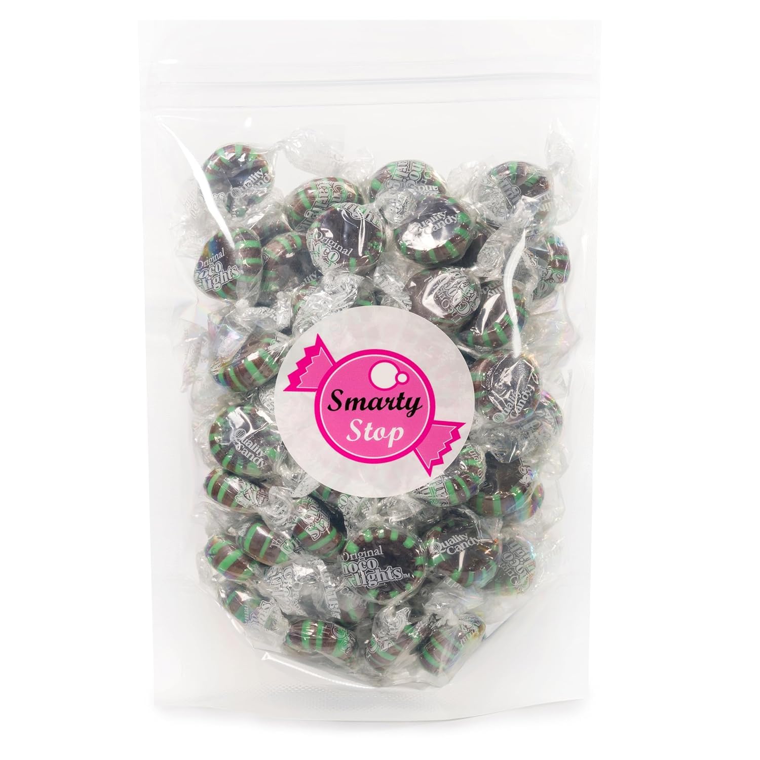 Smarty Stop Original Individually Wrapped Starlight Mint Hard Candy (5 Pound, Chocolate Mint Starlights)