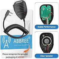 Vista 2 de BAOFENG Micrófono policía Walkie Talkie Accesorios de micrófono Radioaficionado Micrófono para Baofeng UV-5R Mini BF-F8HP Pro 5RM UV-32 DM-32 GM21