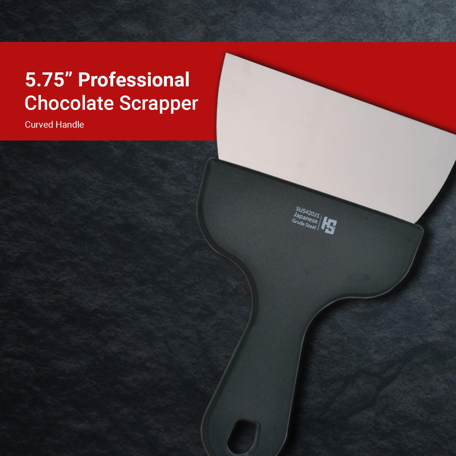 Professional Chocolate Scraper - Stainless Steel -7 Professional Chocolate Scraper - Stainless Steel -7