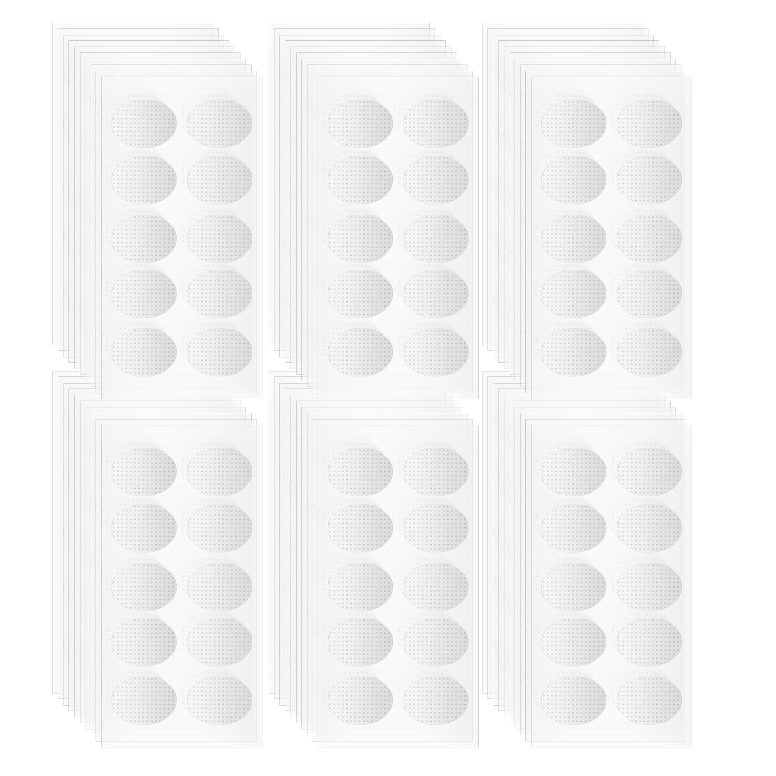 AIEX600pcs Earring Patches, Ear Lobe Support Patches Earring Protectors Large Earring Stabilizers for Men Women Heavy Earrings Long Time Wear Earrings, White, (PMB23094)