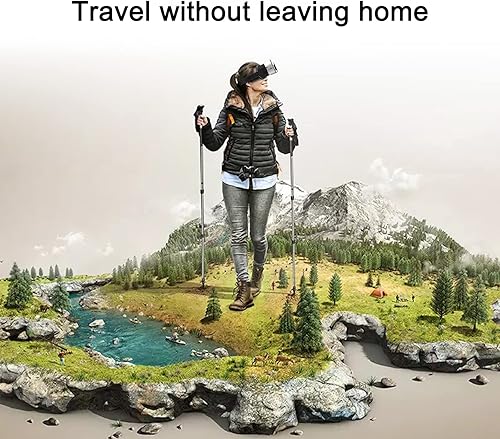 Vista 2 de 3D VR GlassesVR 3D Virtual Reality Glasses,VR Digital Glasses 3D Virtual Reality Headworn Game Glasses Giant Screen Cinema Effect Compatible with