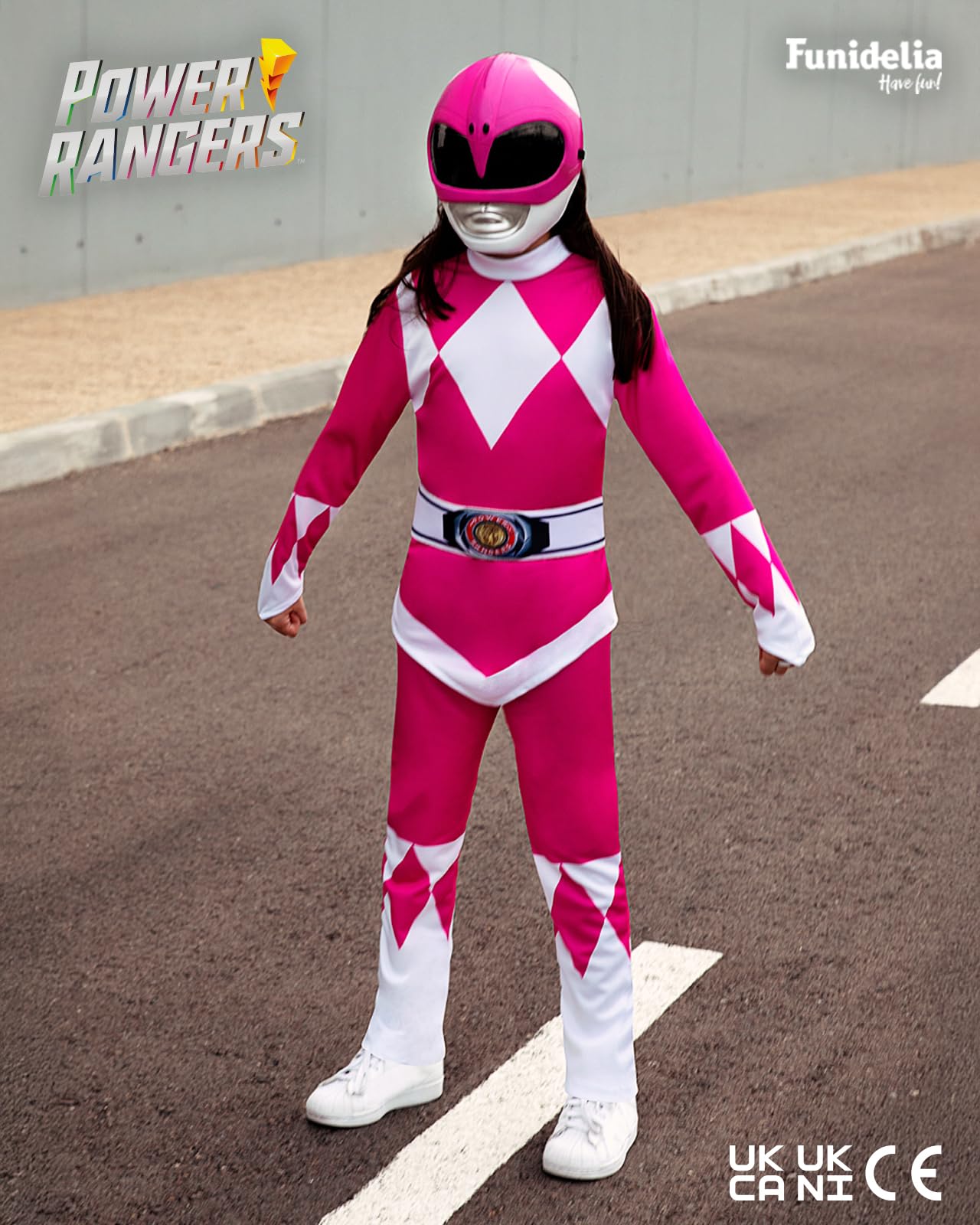 Funidelia | Costume Power Ranger Rosa per bambina - Supereroi, Cartoni Animati - Costume per bambini e accessori per Feste, Carnevale e Halloween - Rosa