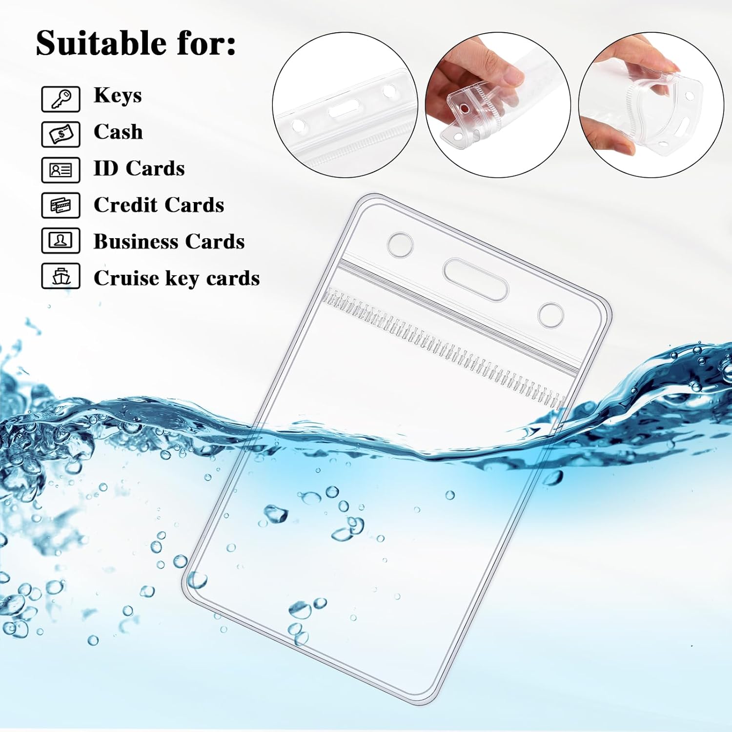 Prudiut Scrunchie Lanyard for Id Badges, Retractable Teacher Lanyards Stretchy Scrunchie Lanyard with Id Holder for Women - Image 5