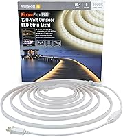 Vista 8 de Armacost Lighting RibbonFlex Pro Outdoor 16.4 ft 120V Plug-in Warm White 2700K LED Strip Light Kit 139430