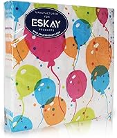 Vista 2 de Servilletas de globo para cócteles, aperitivos, bebidas de bar, cumpleaños y eventos de fiesta, 3 capas gruesas y absorbentes