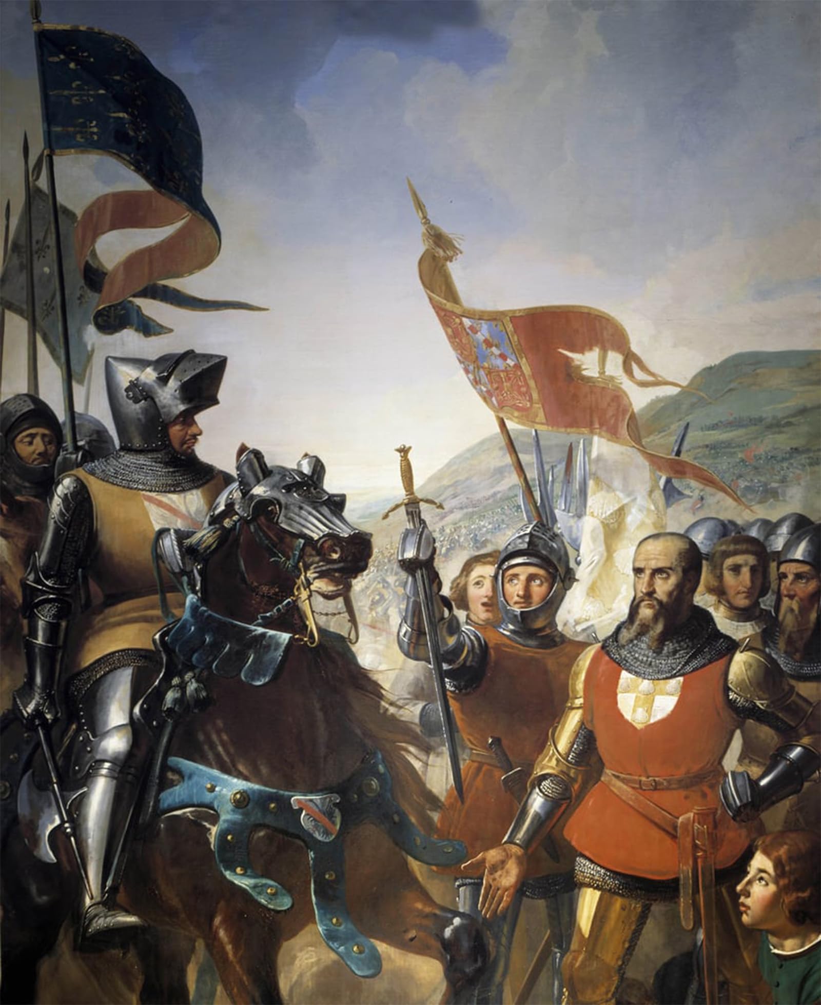 POSTERIIk Famous Modern Artwork Art Mural Hundred Years War by Charles Philippe Lariviere Oil Paintings Pictures for Home Decor 60x90cm