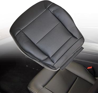 Priprilod Passenger Side Bottom Replacement Microfiber Leather Seat Cover Black Compatible with Mercedes Benz E350 E550 2010 2011 2012 2013 2014