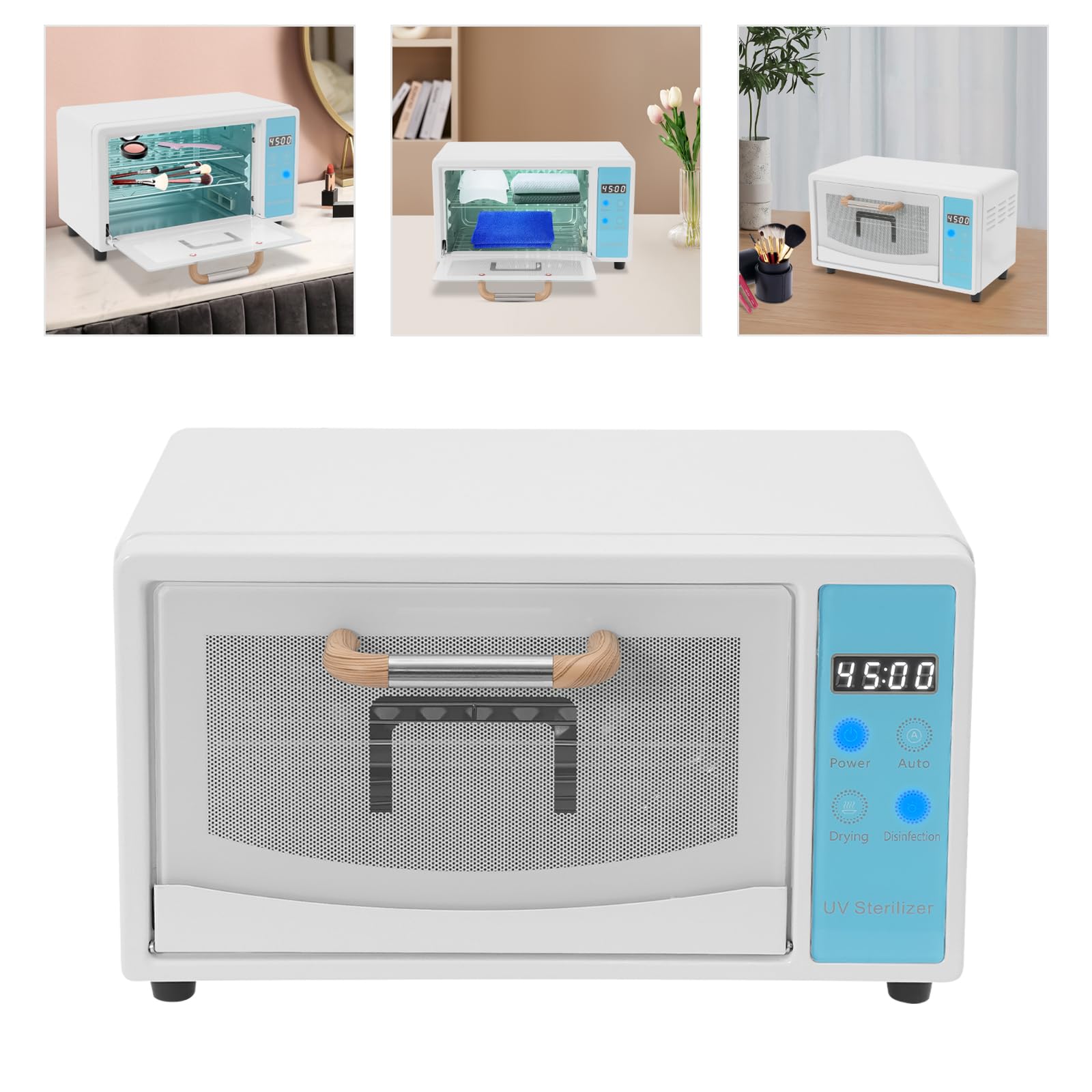 Sterylizator, sterylizator UV z regulacją timera, 160 W, sterylizator na sucho, duża pojemność, cyfrowy wyświetlacz, technologia suszenia gorącym powietrzem do salonu piękności