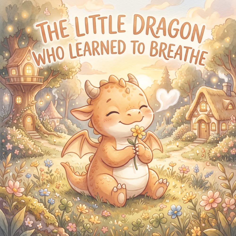 The Little Dragon Who Learned to Breathe: A Calm Down Story for Kids Ages 4-8 About Big Feelings, Anger, and Self-Control