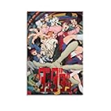 HWMVQSCA DAN DA DAN Anime Canvas Poster Bedroom Decor Landscape Office Room Decor Gift 08x12inch(20x30cm)