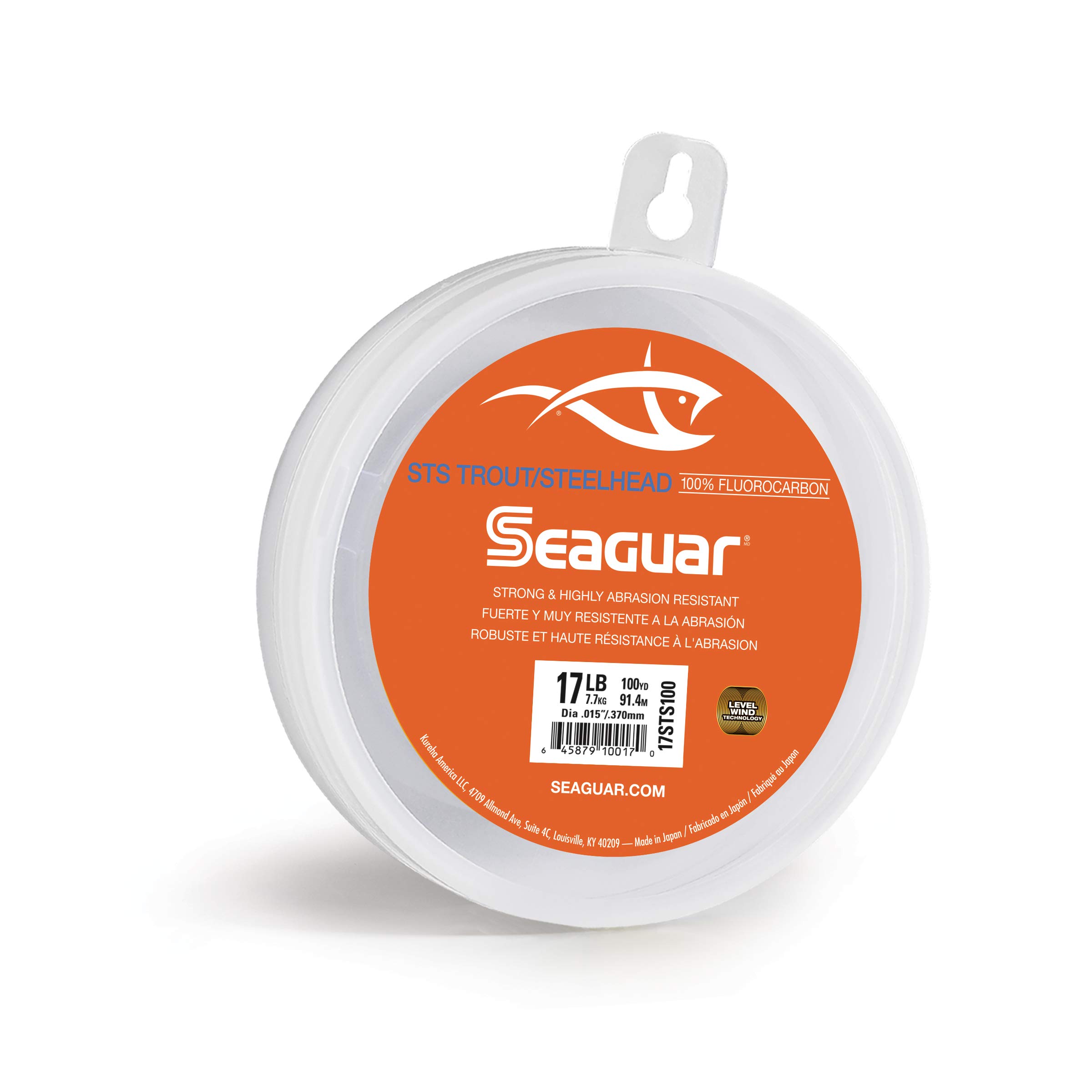 SeaguarSTS Trout & Steelhead Fishing Line, Strong and Abrasion Resistant, Premium 100% Fluorocarbon Performance Fishing Leader, Virtually Invisible
