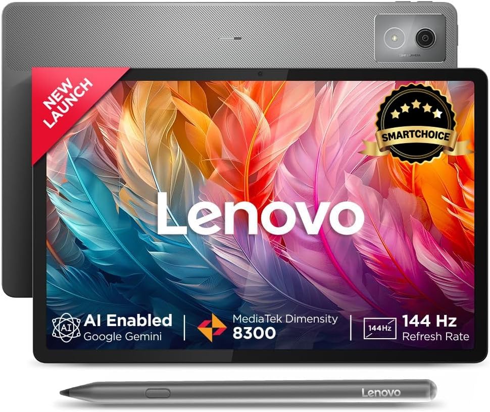 Lenovo {Smartchoice} Idea Tab Pro with Pen Plus|12.7" 3K Display|144 Hz Refresh|12 GB RAM, 256 GB ROM| AI-Enabled| MediaTek Dimensity 8300|Quad JBL Speakers|10200 mAh Battery with 45 W Charger|WiFi 6e