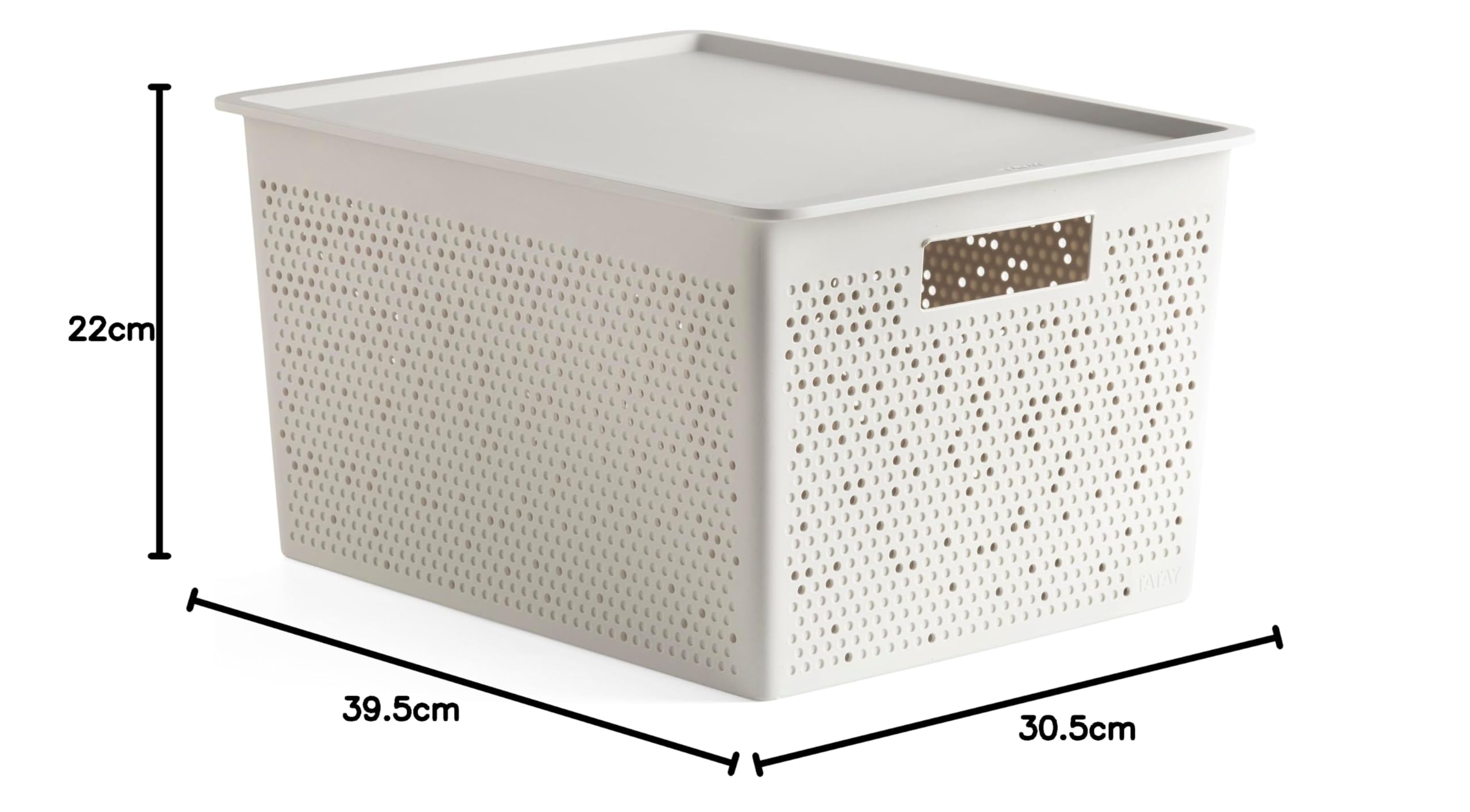 TATAY Panier De Rangement Rectangulaire Baobab ECOHOME, Capacité 5L