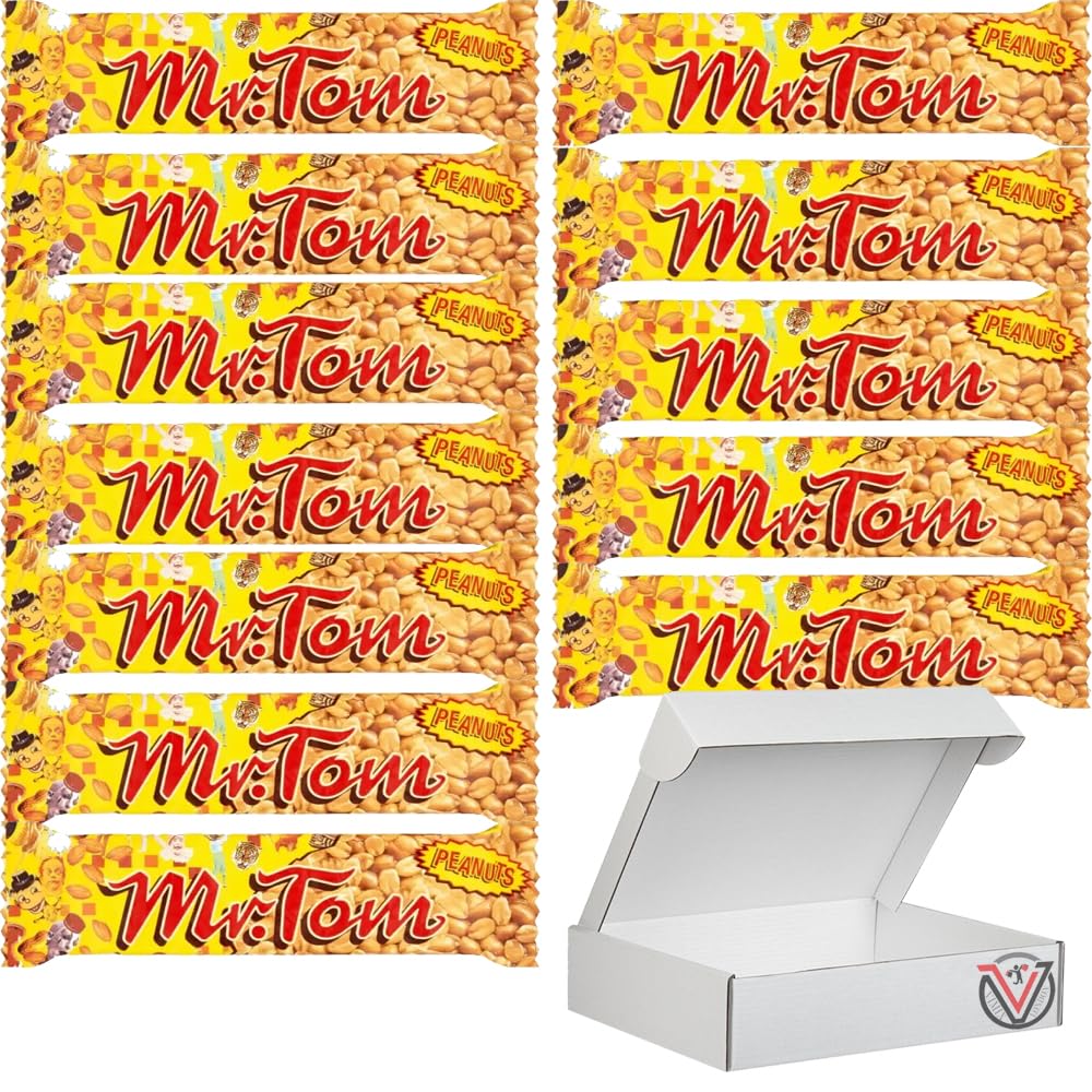 12 x Mr Tom Peanut Bar 40g - Roasted Peanuts in Caramel