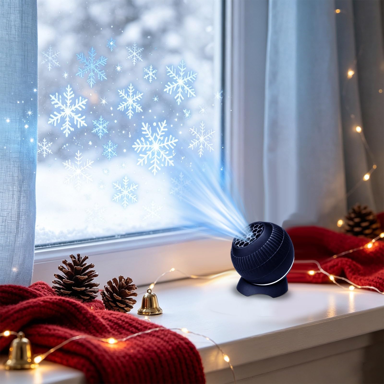 Christmas Halloween Ocean Projector Night Light for Kids Bedroom，H