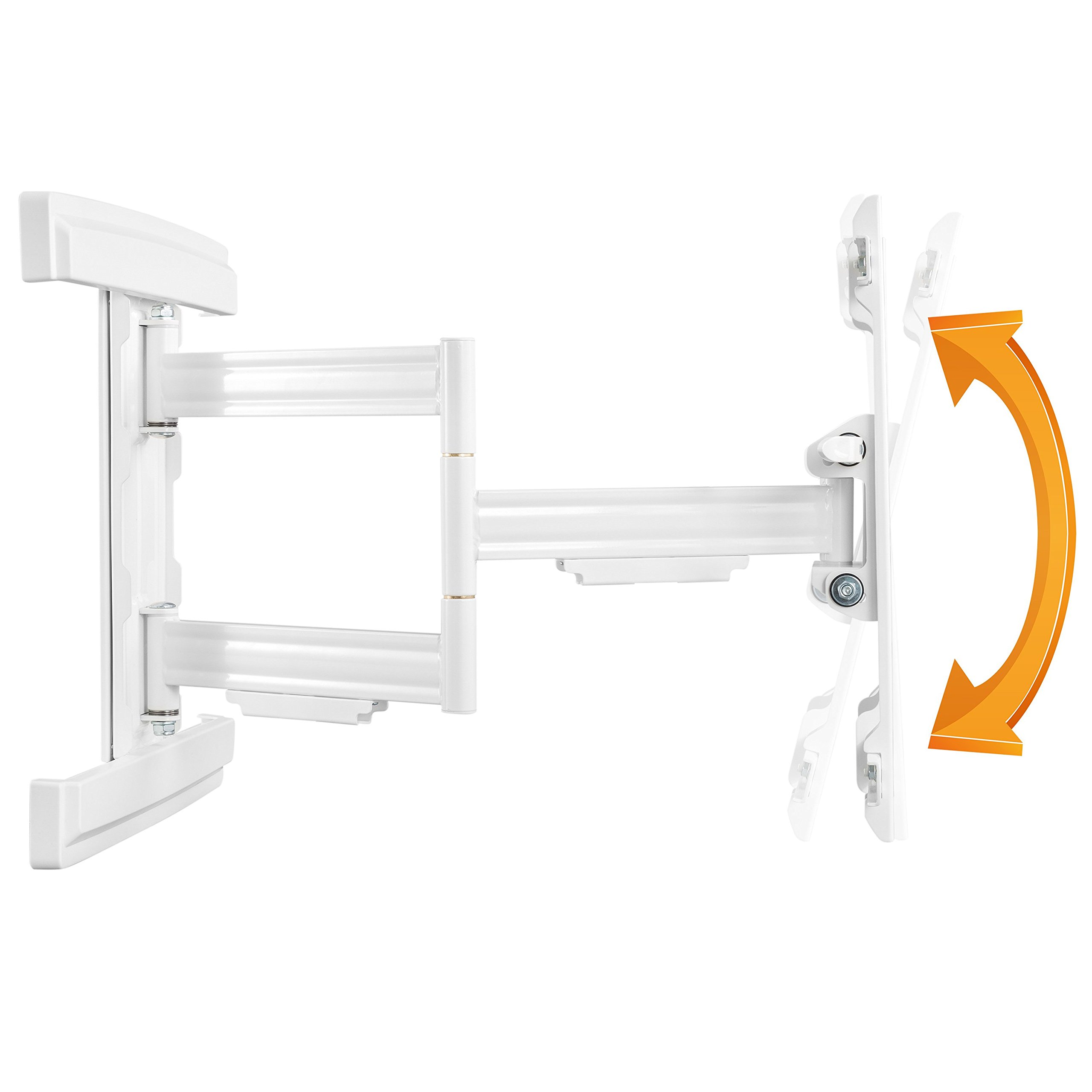 RICOO Supporto TV parete S5744-W Girevole Inclinabile Televisore 45-85" (114-216 cm) Staffa universale Televisione LED/Curvo VESA 200 x 200-400 x 400
