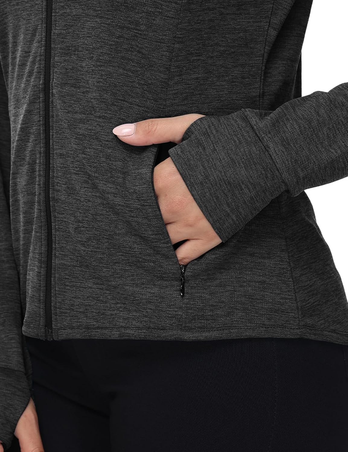 TBMPOY Womens UPF 50+ Sun Protection Hoodie Jackets Light Weight Long Sleeve Shirts Hiking Outdoor Full Zip Tops - Image 5