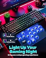 Vista 4 de Sehawei Haute42 Arcade Stick S16 All-Button Gamerfinger with Custom RGB & Turbo Functions,Arcade Controller Street Fight for PC/Ps3/Ps4/Switch/Steam