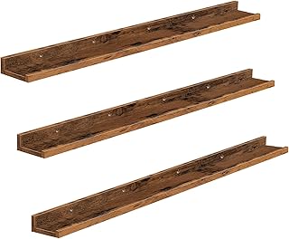 HOOBRO Floating Shelves, Wall Shelf Set of 3, 47.2 Inches Hanging Shelf ...