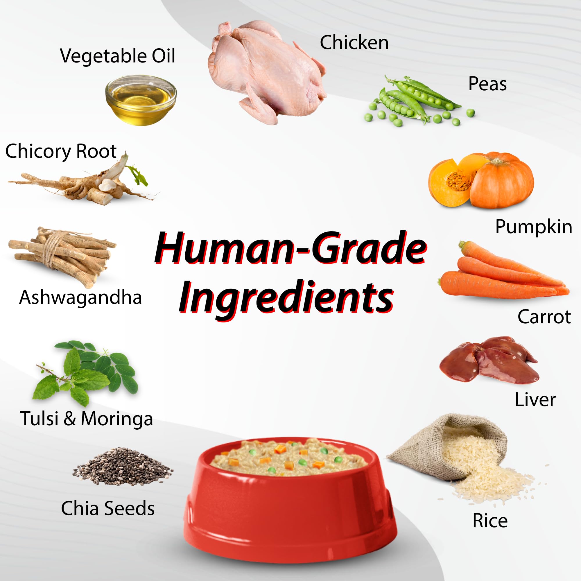Luvin Wet Dog Food | Chicken & Veggies | Puppy & Adult Dog 1.5 Kgs (300gms x 5) 2