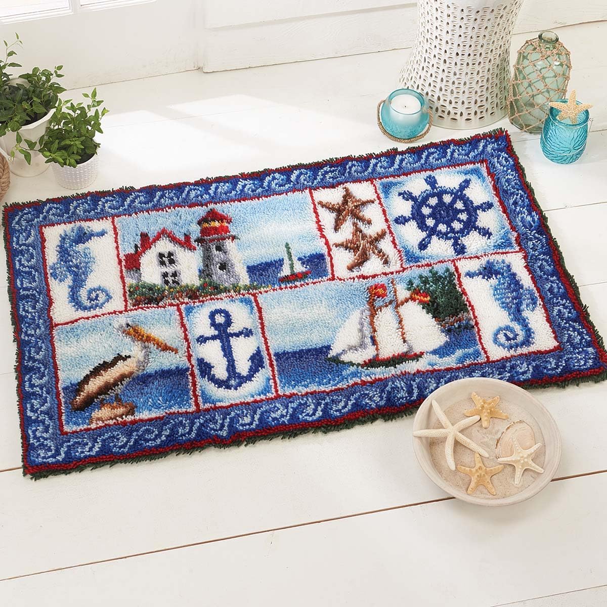 Herrschners Nautical Fever Latch Hook Kit