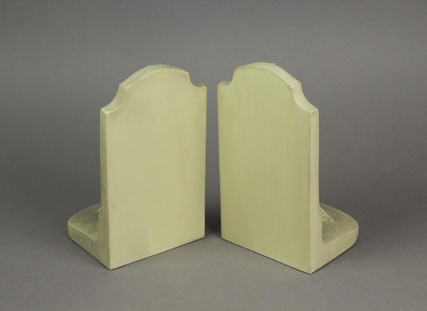 Historical Wonders Collection Aged White Resin Eiffel Tower Bookends - Artistic French Historic Monument Bookshelf Room Decor, Standing 7.25 Inches High