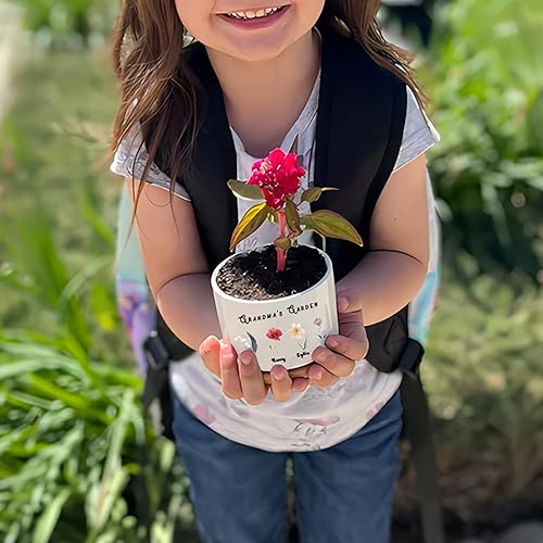Miniatura 4 de Macetas pequeñas personalizadas  Maceta pequeña personalizada con nombre de la familia, regalos de cumpleaños para abuela, mamá, regalos de
