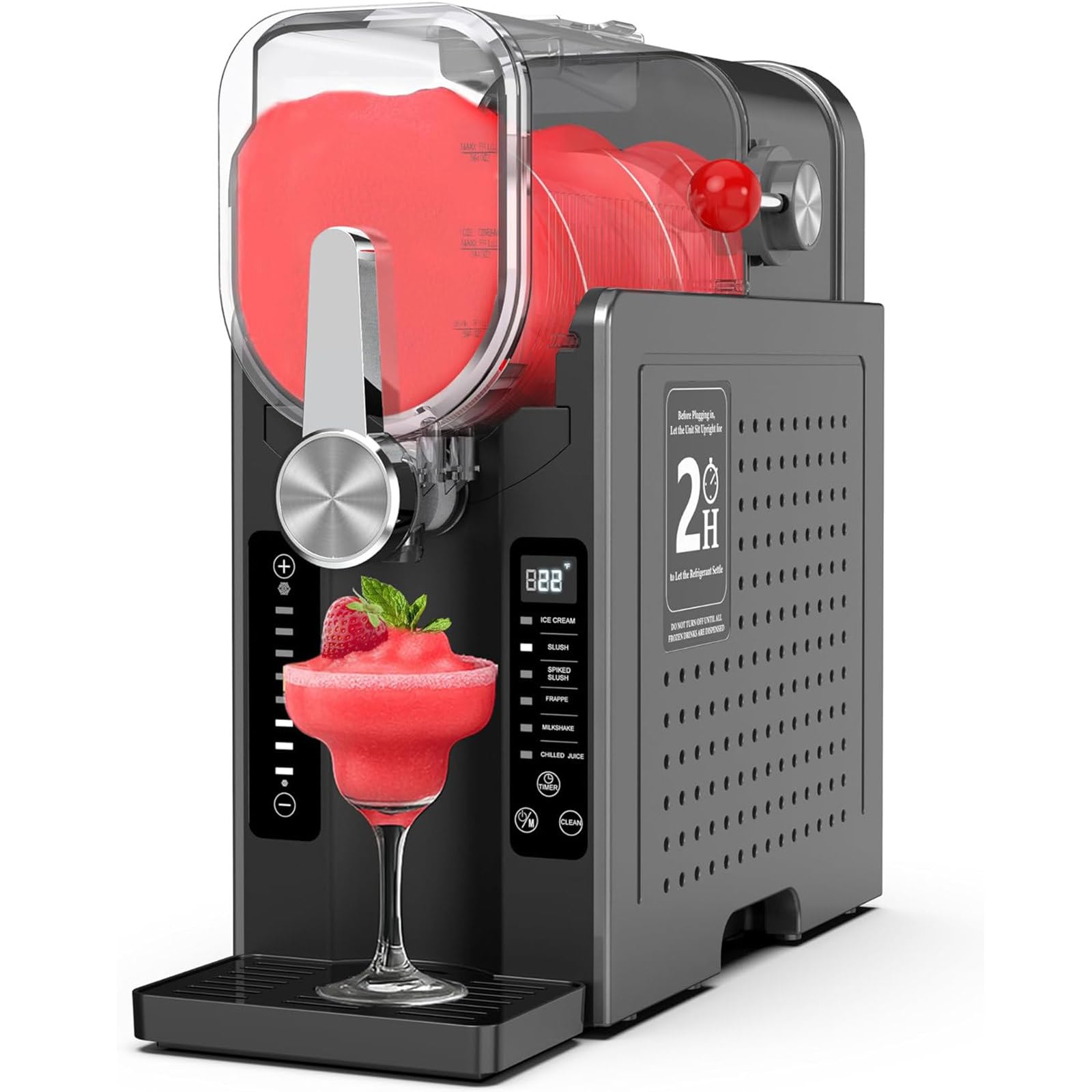Générique Machine à Boissons glacées sans glaçons, 6 programmes préréglés, Nettoyage Automatique, Affichage pour Margaritas, frappés et crèmes glacées - Parfaite pour Toutes Les Occasions