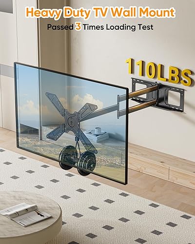 Miniatura 2 de FORGING MOUNT Soporte de pared para TV de brazo largo con extensión de 48 pulgadas para pantallasmonitores de 26 a 75 pulgadas, soporte de TV de