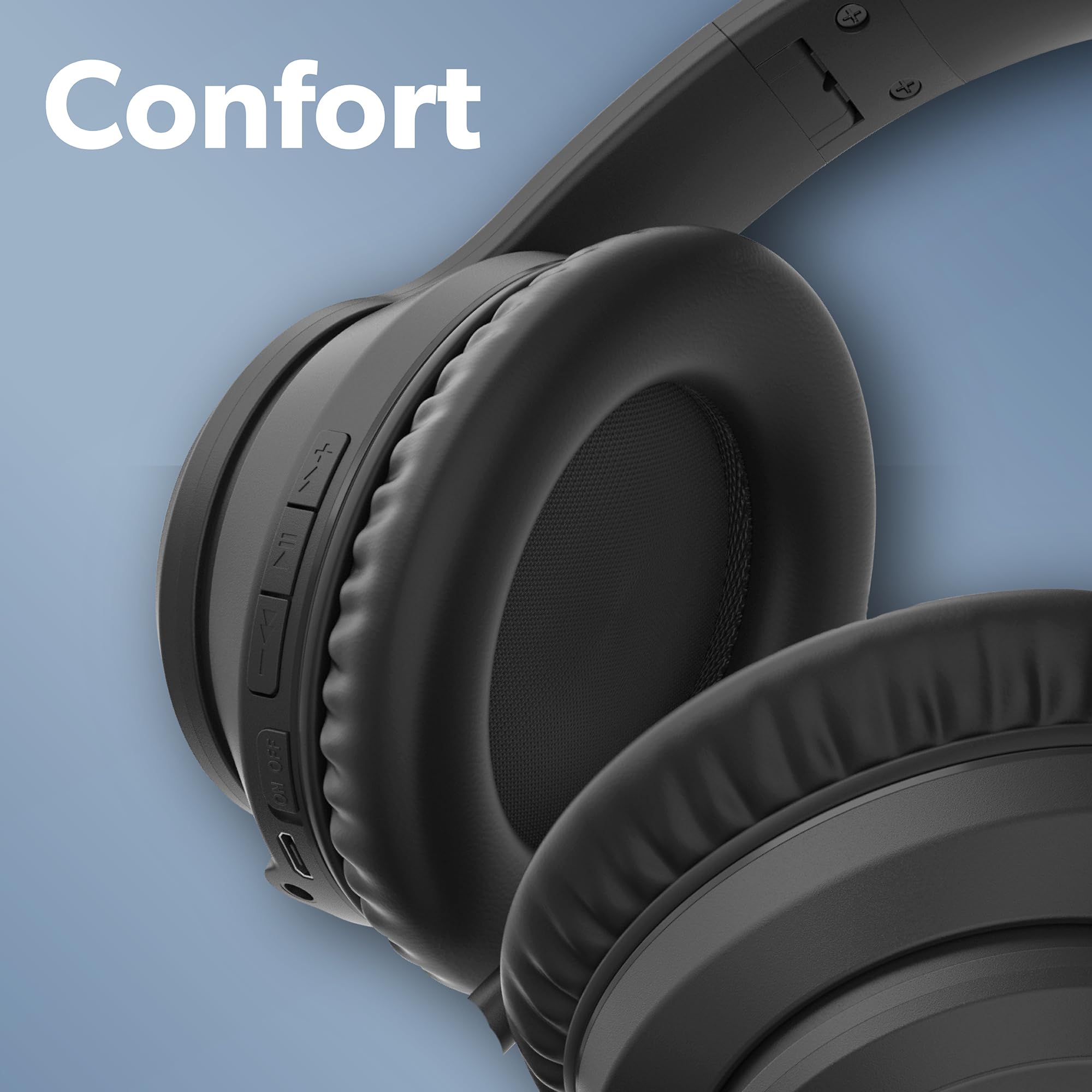T’NB Casque TV Bluetooth 5.0, 3 en 1, Supra-Aural, Prise Jack 3 Mètres, Pliable, Ultra Confortable pour De Longues Sessions D’Ecoute – Noir